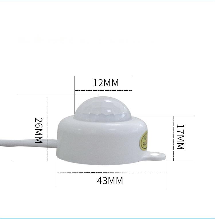 TDL-2025 Hot-selling alarm PIR Motion Sensor Switches Energy Saving Wired Lighting product 12V connect LED tape lights Popular