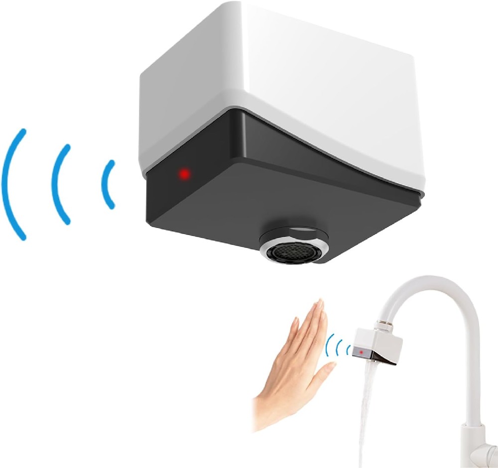 SR-T01 OEM Faucet water saver IPX6 Bottom Sensing Front Sensing 2 option 4000mAh  Battery life-time 10 years