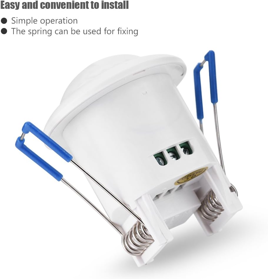 TUODI Factory Sale Ceiling Embedded 220V Automatic PIR Human Infrared induction motion sensor switch for LED lighting