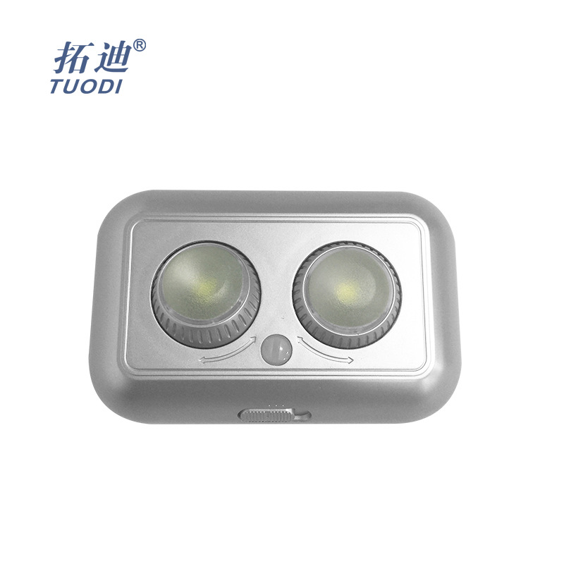 TUODI TDL-7127S Safe light amazon body sensor light battery wardrobe light double head led safe light