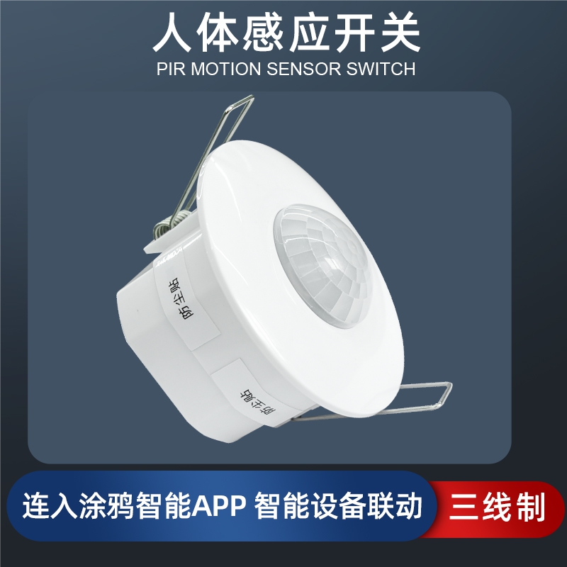 TDL-9953PIR-BL涂鸦智能wifi手机远程控制关灯开灯家居照明220V红外人体感应开关